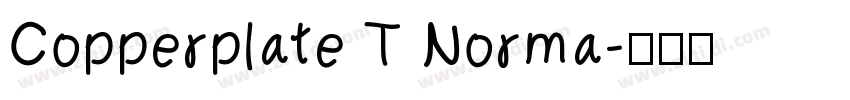 Copperplate T Norma字体转换